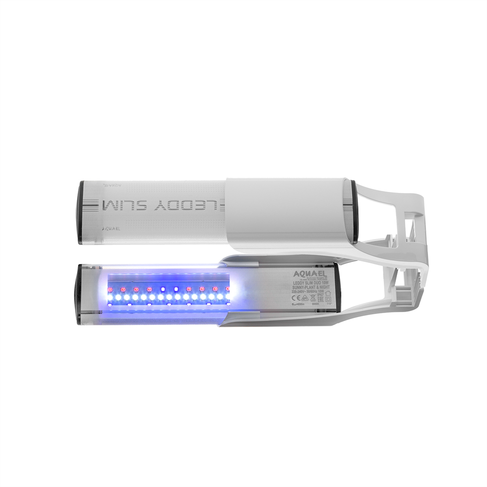 AQUAEL DUO LEDDY SLIM SUNNY/PLANT DAY&NIGHT 10 Вт - светильник для аквариума белый (24-50см) 124218 - фото 33806