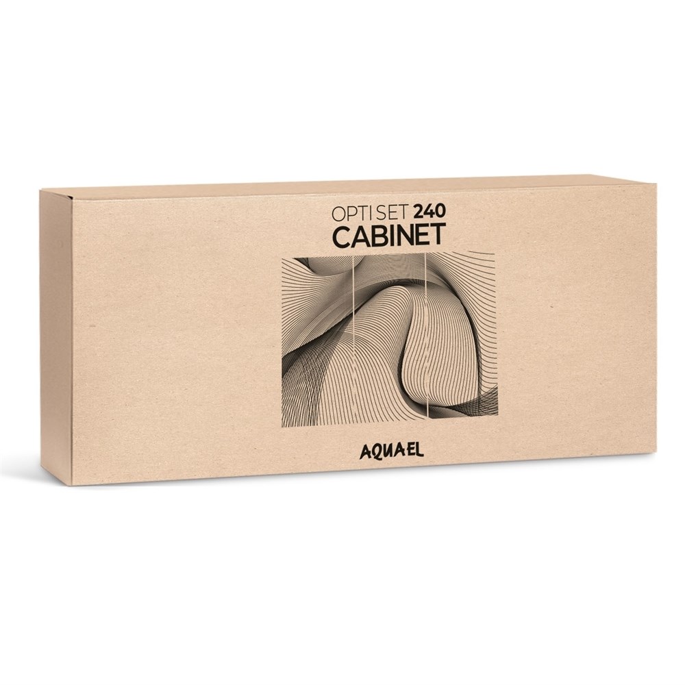 AQUAEL подставка под аквариум OPTI SET 240 л (серая) - 3 дверцы, 121x41x80 см AQ-132638 - фото 33839