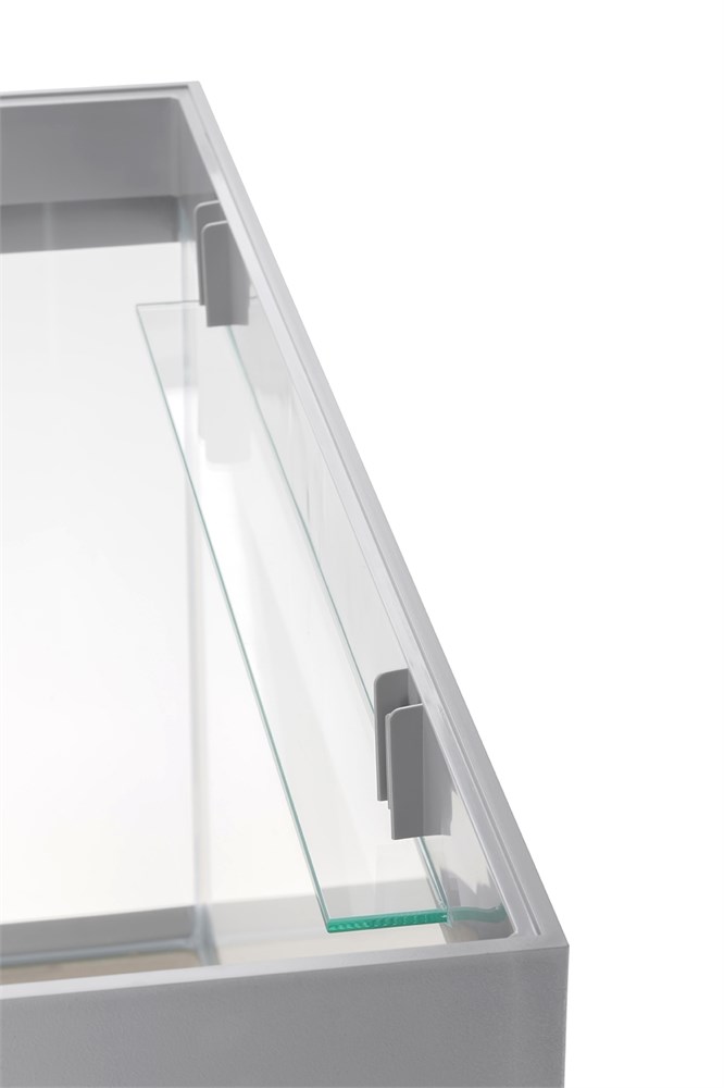 AQUAEL OPTI SET 125 л (серый) - аквариум из осветлённого стекла Opti White, 81x36x51 см AQ-132550 - фото 33878