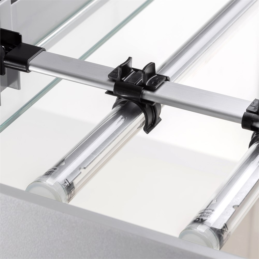 AQUAEL OPTI SET 125 л (серый) - аквариум из осветлённого стекла Opti White, 81x36x51 см AQ-132550 - фото 33881