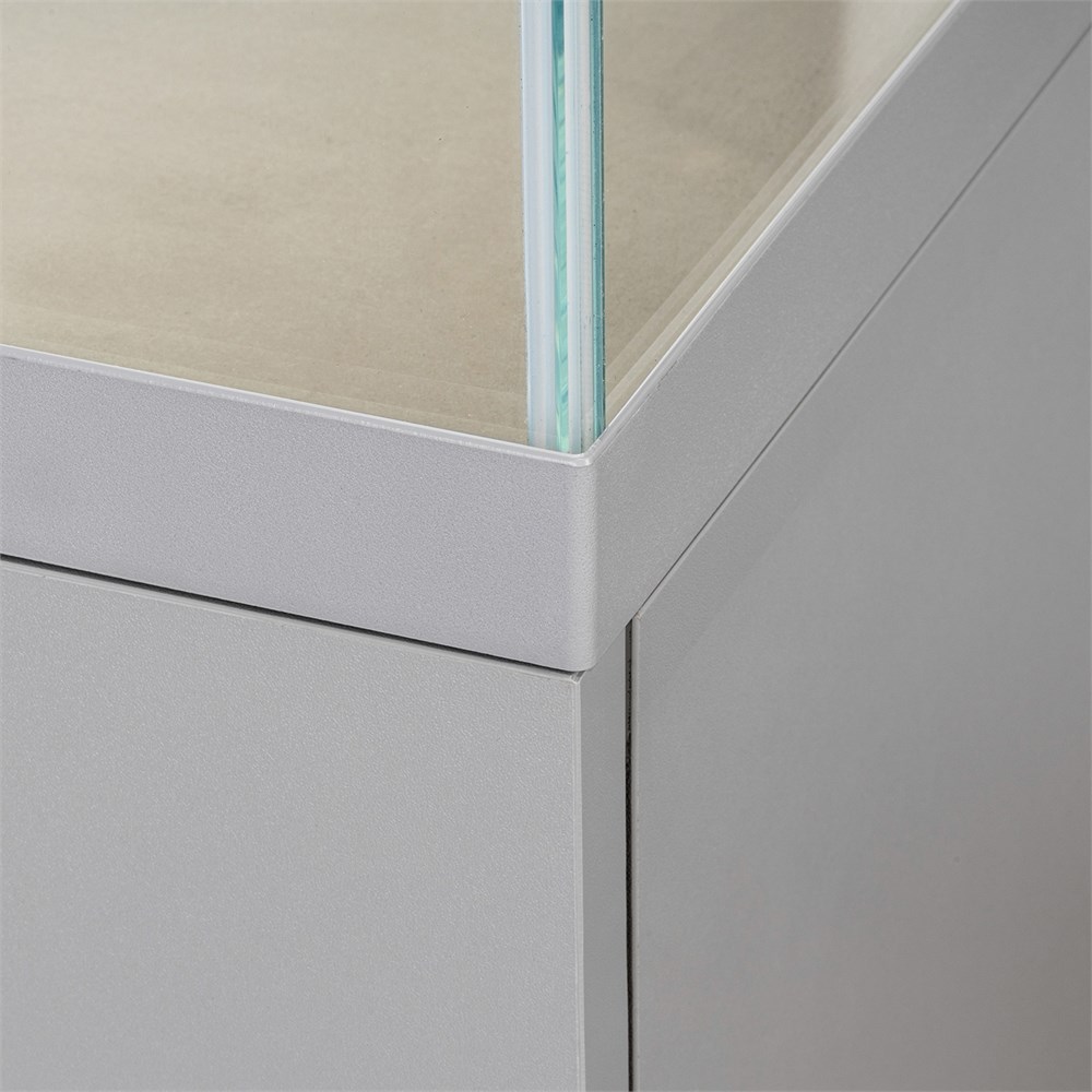 AQUAEL OPTI SET 125 л (серый) - аквариум из осветлённого стекла Opti White, 81x36x51 см AQ-132550 - фото 33887