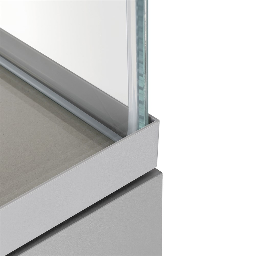 AQUAEL OPTI SET 200 л (серый) - аквариум из осветлённого стекла Opti White, 101x41x56 см AQ-132551 - фото 33907