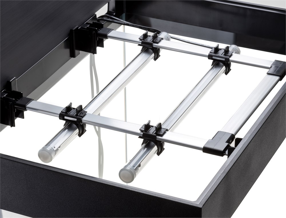 AQUAEL OPTI SET 130 л (черный) - аквариум из осветлённого стекла Opti White, 61x41x56 см AQ-132496 - фото 33941