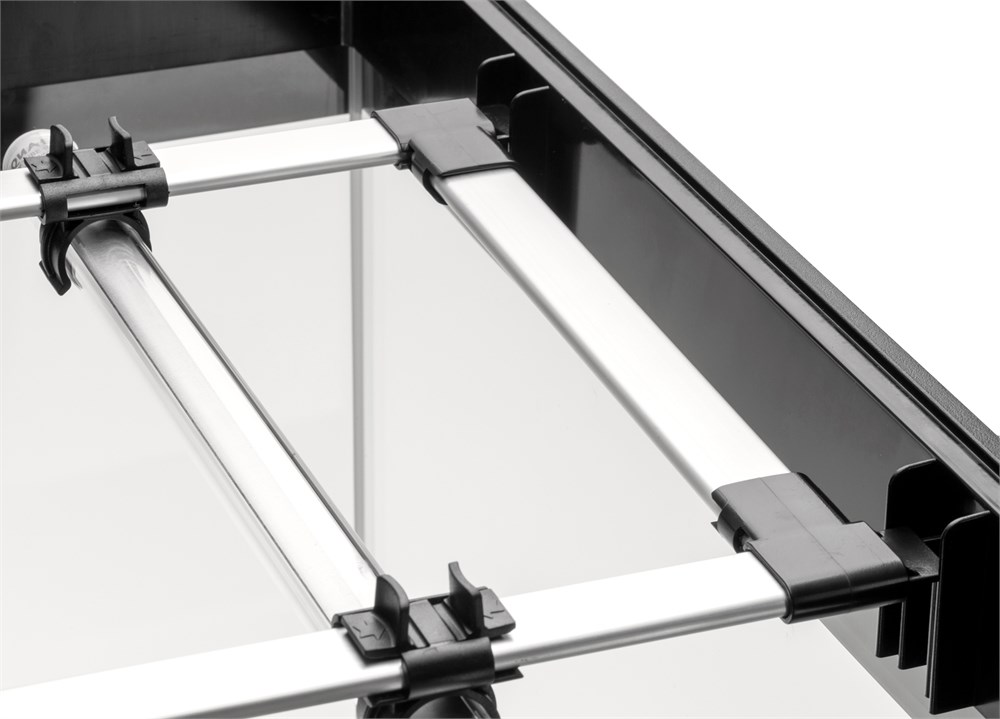 AQUAEL OPTI SET 130 л (черный) - аквариум из осветлённого стекла Opti White, 61x41x56 см AQ-132496 - фото 33942