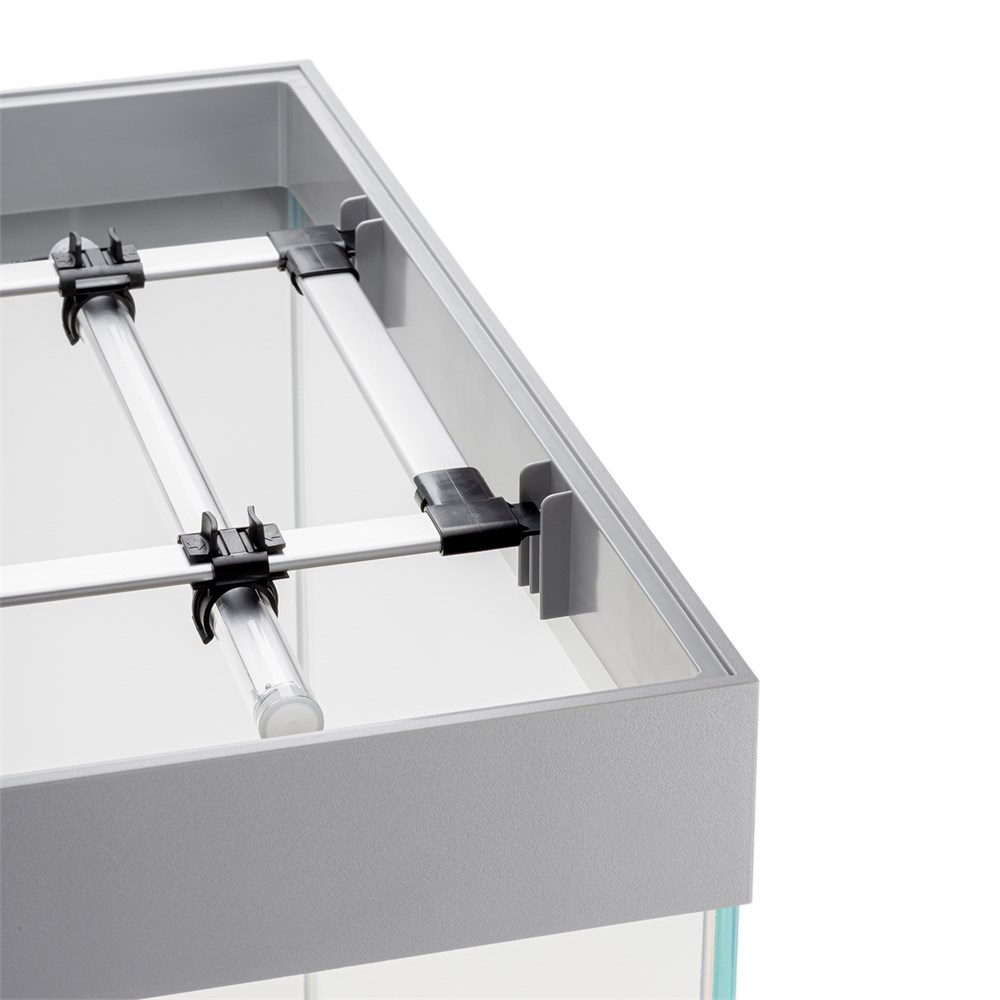 AQUAEL OPTI SET 130 л (серый) - аквариум из осветлённого стекла Opti White, 61x41x56 см AQ-132498 - фото 33954