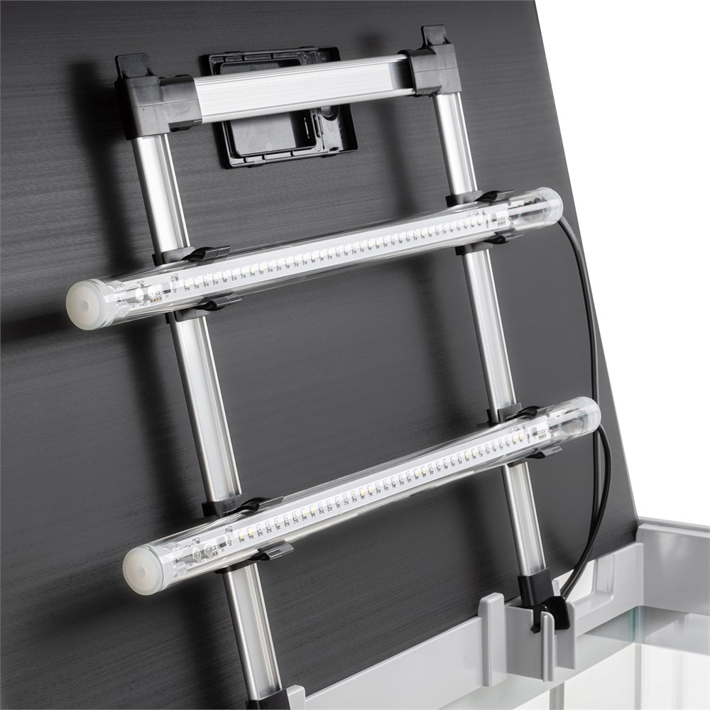 AQUAEL OPTI SET 130 л (серый) - аквариум из осветлённого стекла Opti White, 61x41x56 см AQ-132498 - фото 33957