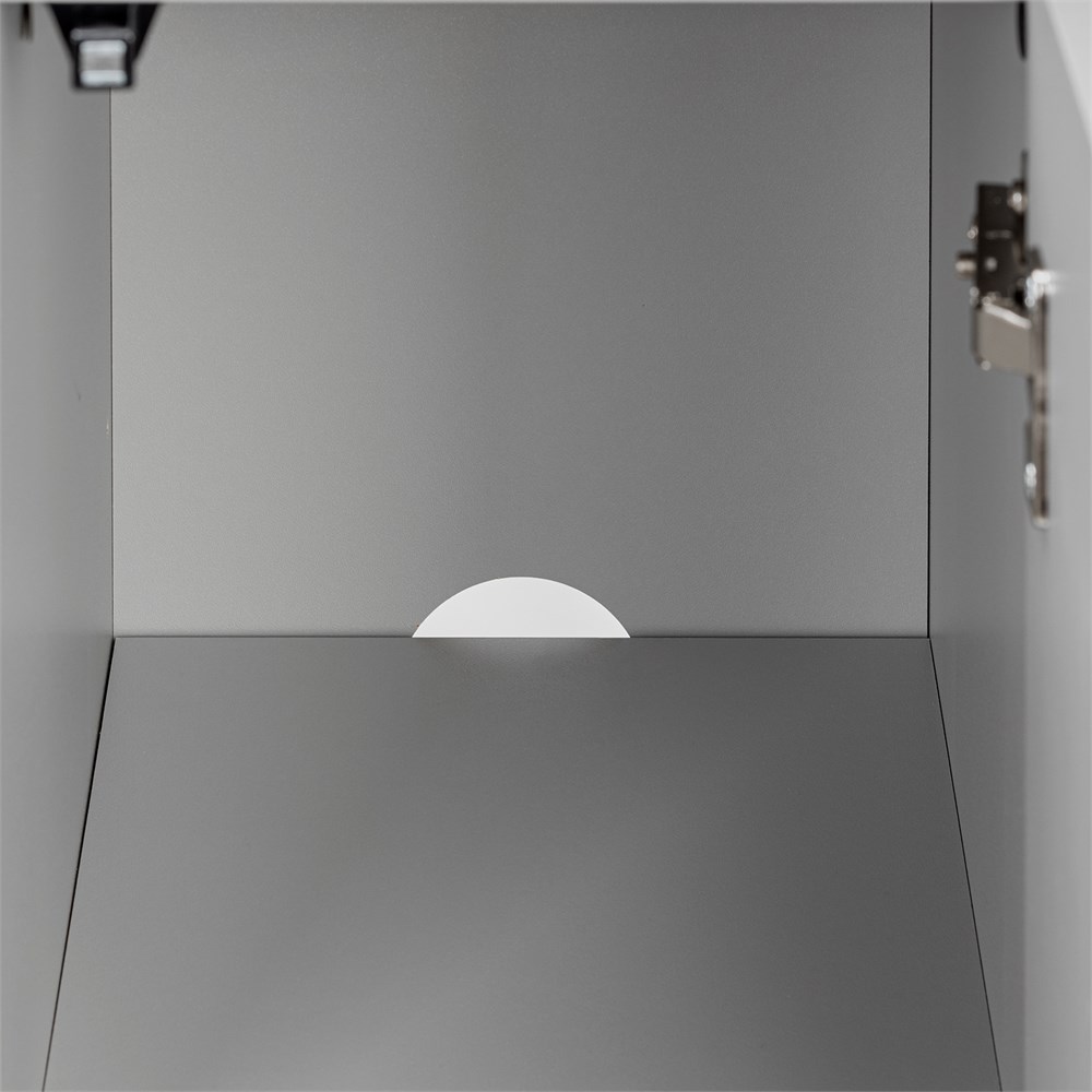 AQUAEL подставка под аквариум OPTI SET 130 л (серая) - 2 дверцы, 61x41x80 см AQ-132645 - фото 34026