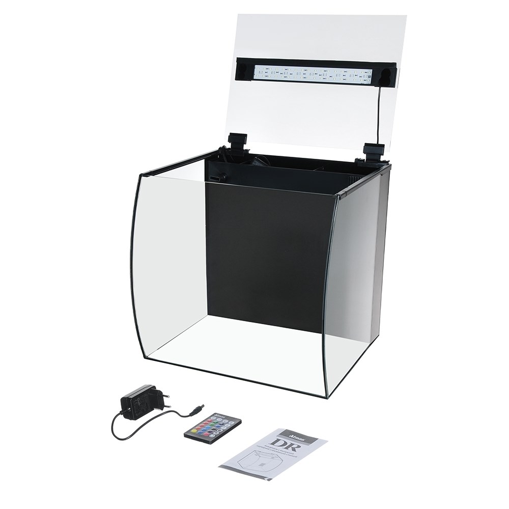 Atman DR-600 89 литров - аквариум c гнутым передним стеклом, 60х40,5х42.5 см  (в комплекте внутренний фильтр, LED RGB светильник) - копия ATM-DR-600 - фото 34270