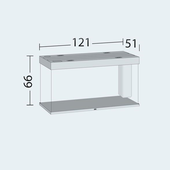Juwel RIO 350 LED аквариум в комплекте с тумбой 350л светлое дерево (Lightwood) 121х51х66см 2х29W Фильтр Bioflow L, нагреватель 300 Вт 07851 - фото 34972