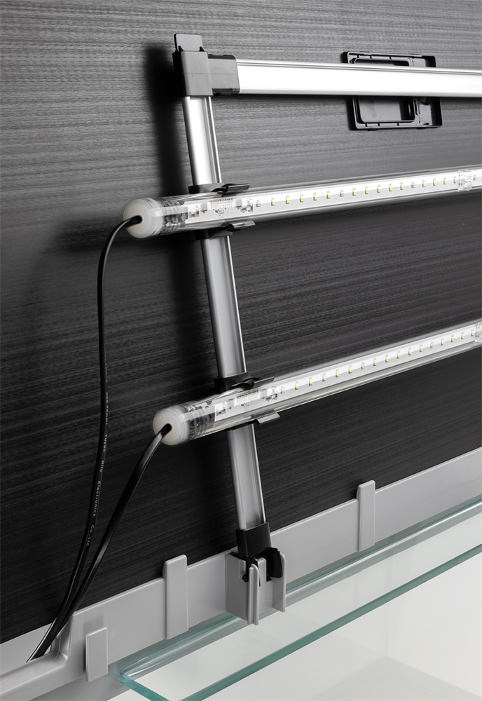 AQUAEL OPTI SET 240 л (серый) - аквариум из осветлённого стекла Opti White, 121x41x56 см AQ-132552 - фото 35500