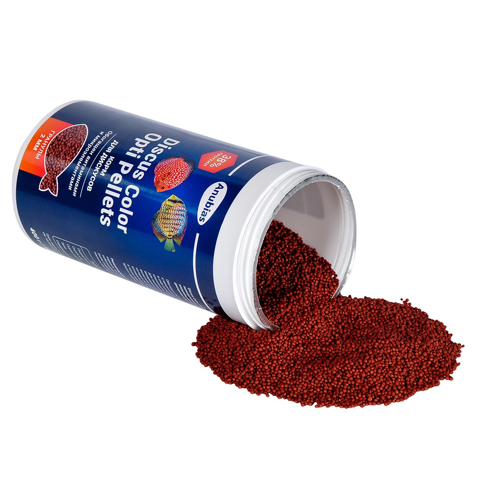 Anubias Discus Color Enhancing Opti Pellets гранулы 2мм, 1000мл (400г) - корм для улучшения окраски дискусов AN-088399 - фото 35597