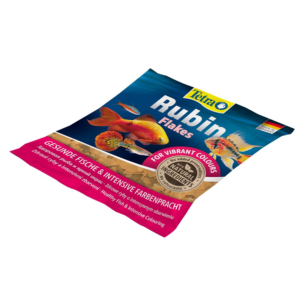 Tetra Rubin 12г (пакетик)  - корм для улучшения окраски рыб (хлопья) 766396 - фото 35667