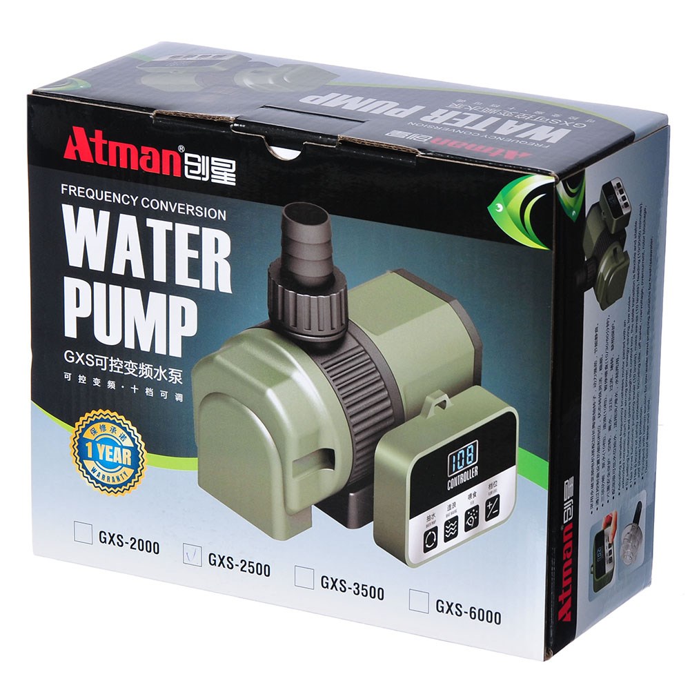 Atman GXS-2500 - помпа подъёмная, 1500-2500 л/ч, 6-18 Вт, подъем до 3,3 метров ATM-GXS-2500 - фото 35782