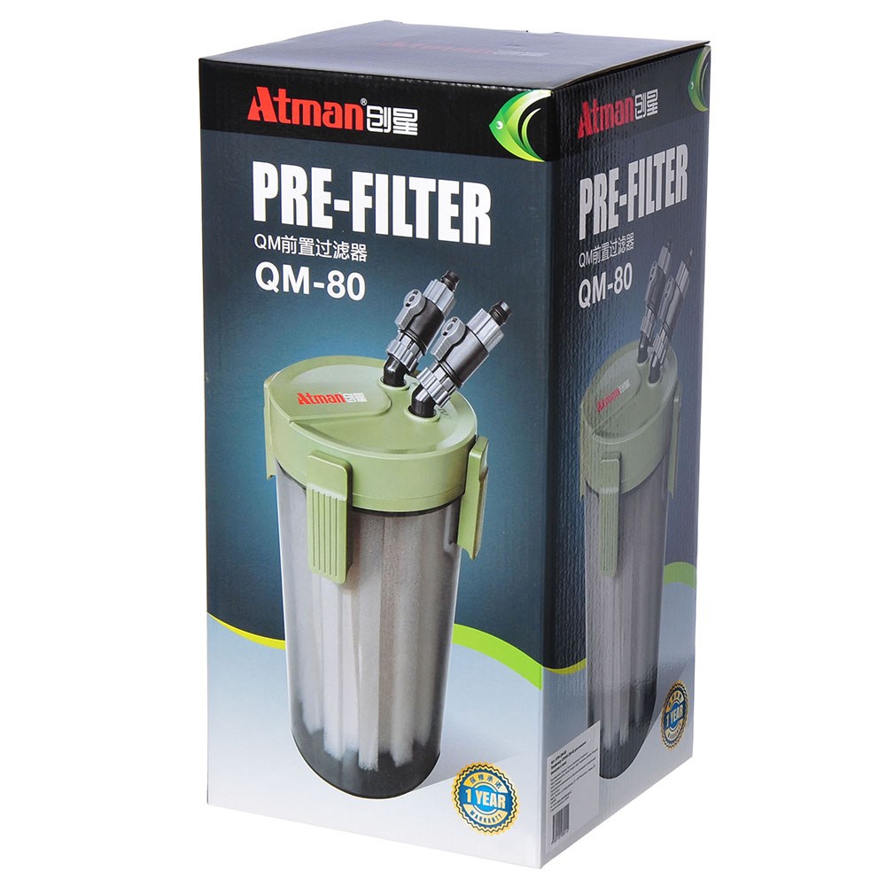 Atman QM-80 префильтр (6л) для внешних фильтров и помп - для шлангов 16/22 мм ATM-QM-80 - фото 35863