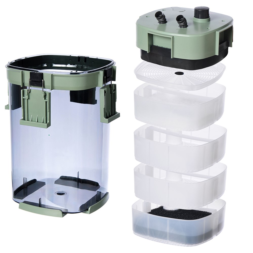 ATMAN CFS-1201UV - внешний фильтр с УФ лампой для аквариумов до 400 литров, 1400 л/ч, 18 Вт ATM-CFS-1201UV - фото 35879