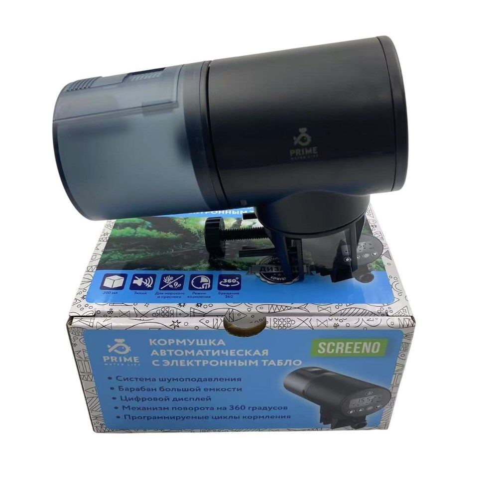 PRIME SCREENO Кормушка автоматическая программируемая, с электронным табло PR-069B - фото 35964