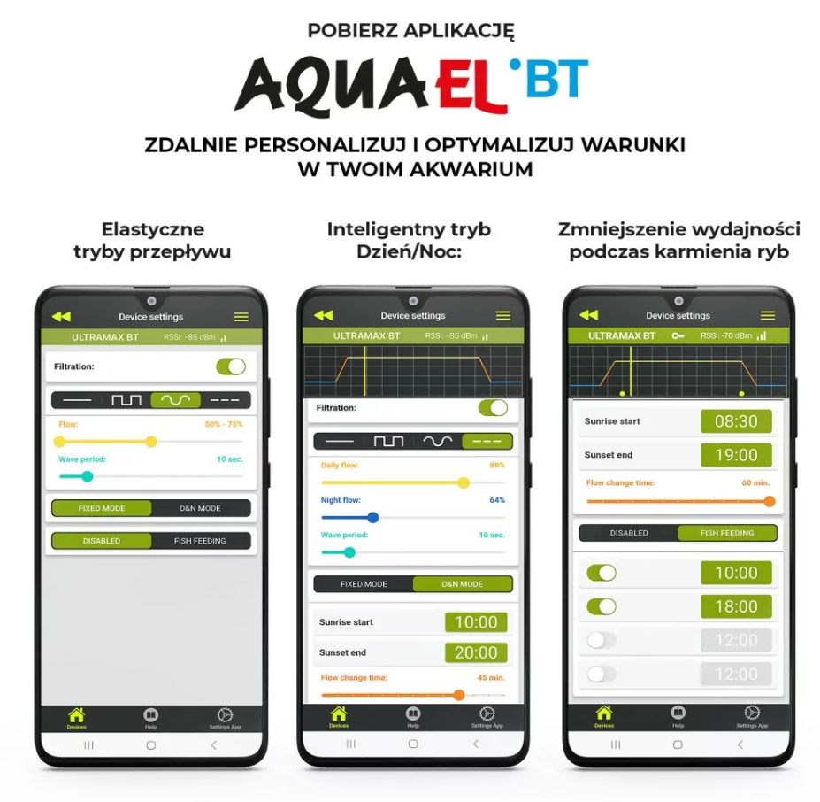 AQUAEL Ultramax BT (2000) - внешний фильтр для аквариумов 400-700 л, 2000 л/ч, 5 корзин по 1,9 л - управление по Bluetooth 133420 - фото 35985