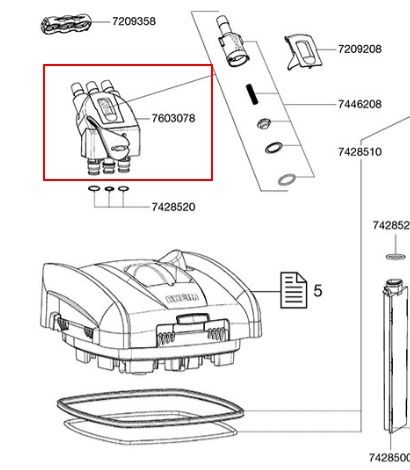 Eheim - адаптер для внешних фильтров EHEIM 2080 (Professionel 3 1200, 1200 XLT) EM-7603078 - фото 36064