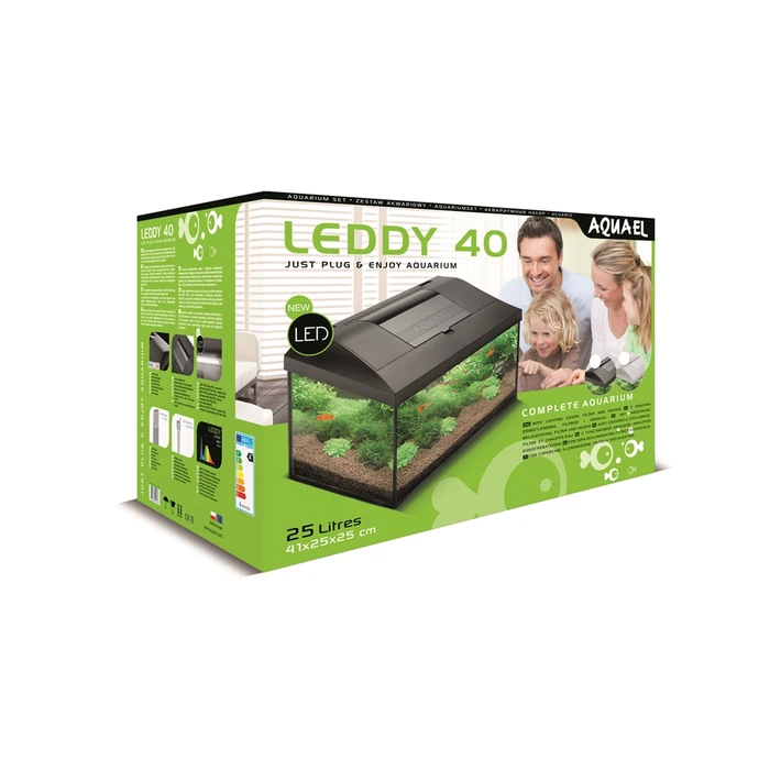 AQUAEL LEDDY SET 40  (25 литров) - аквариум с LED освещением, в комплекте с фильтром и нагревателем 114523