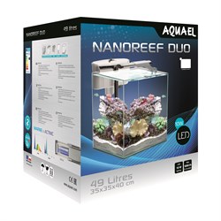 AQUAEL Nano Reef Duo LED 49 л, белый - морской аквариум с оборудованием - фото 17814
