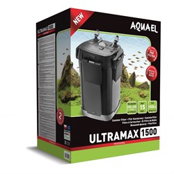 AQUAEL Ultramax-1500 - внешний фильтр для аквариумов 250-400 л, 1500 л/ч, 4 корзины по 1,9 л - фото 17969