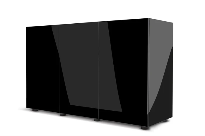 AQUAEL подставка для аквариума Glossy 120 - 120*40*73 прямая (ДСП), 2 дверцы (ДСП с накладками из акрила) 112934