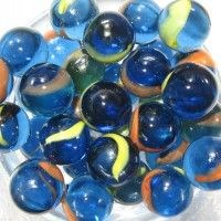 AquaMarbles Шарики голубые перламутровые  Shiny сетка 200г - фото 18115