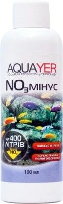 Aquayer NO3-минус 100 мл - средство для снижения концентрации нитратов в воде (на 400 л) NM100