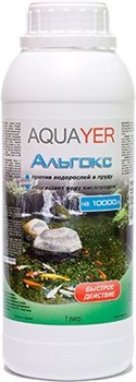 Aquayer АЛЬГОКС 1000 мл - средство против зеленых водорослей в прудах на 10000итров воды - фото 18429