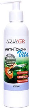 Aquayer АнтиТоксин Vita 250 мл - Комплексный кондиционер для воды с витамином В1 - фото 18441