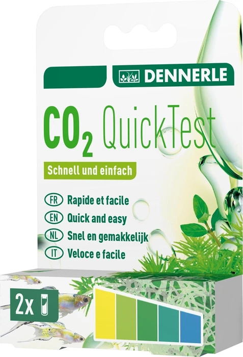 Dennerle CO2 Quick-Test - быстрый тест на содержание углекислого газа в воде, 2 тестовые пробирки Den-3106