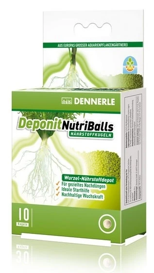 Dennerle Deponit NutriBalls, 10 шт. - корневое удобрение в виде шариков для аквариумных растений Den-4558