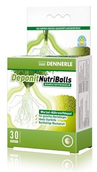 Dennerle Deponit NutriBalls, 30 шт. - корневое удобрение в виде шариков для аквариумных растений - фото 18722