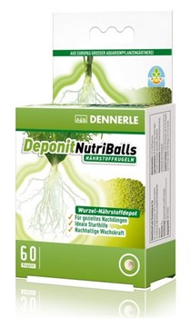 Dennerle Deponit NutriBalls, 60 шт. - корневое удобрение в виде шариков для аквариумных растений - фото 18723