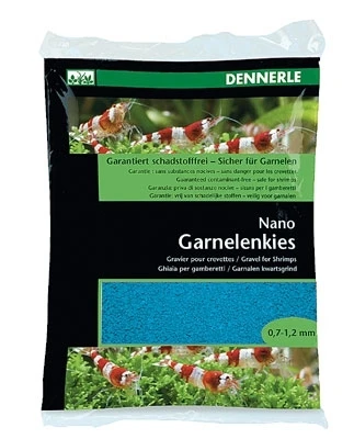 Dennerle Nano Garnelenkies - грунт для мини-аквариумов, цвет Azure blue (лазурно-синий), фракция 0,7-1,2 мм., 2 кг. DEN5877