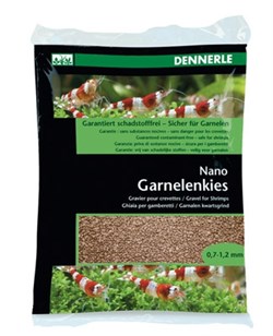 Dennerle Nano Garnelenkies - грунт для мини-аквариумов, цвет Borneo brown, фракция 0,7-1,2 мм., 2 кг. - фото 18783