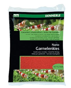 Dennerle Nano Garnelenkies - грунт для мини-аквариумов, цвет Indian red (красный), фракция 0,7-1,2 мм., 2 кг. - фото 18784