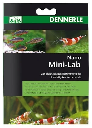 Dennerle Nano MiniLab - Минилаборатория для тестирования 5-ти показателей пресной аквариумной воды  в нано-аквариумах DEN5869