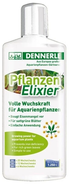 Dennerle Plant Elixir 250 мл - Универсальное удобрение для всех аквариумных растений Den-4539