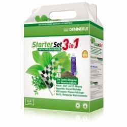 Dennerle Starter Set 3in1 - Стартовый набор для ухода за аквариумными растениями для аквариумов длиной до 60 см (50-80 л) - фото 18889