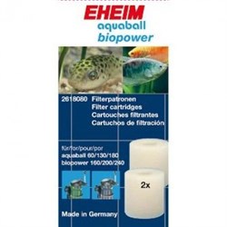Eheim фильтрующий материал для фильтров предварительной фильтрации, фильтров AquaBall, Biopower (губка большая), 2 шт. - фото 19220