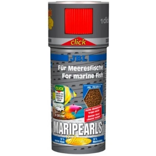 JBL MariPearls 250 мл (105 г) - Основной корм класса премиум в форме гранул для морских обитателей в банке с дозатором 282.4066100
