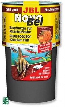 JBL NovoBel Refill 750 мл. (135 г.) - Основной корм в форме хлопьев для всех аквариумных рыб в экономупаковке - фото 19949