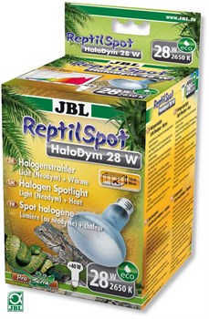 JBL ReptilSpot HaloDym 28W - Галогеновая неодимовая лампа для освещения и обогрева террариума, 28 ватт - фото 20099