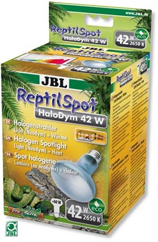 JBL ReptilSpot HaloDym 42W - Галогеновая неодимовая лампа для освещения и обогрева террариума, 42 ватта - фото 20101