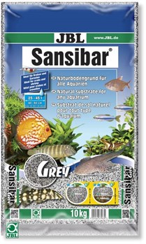 JBL Sansibar GREY 10 кг - Декоративный мелкий грунт для аквариума, серый - фото 20107