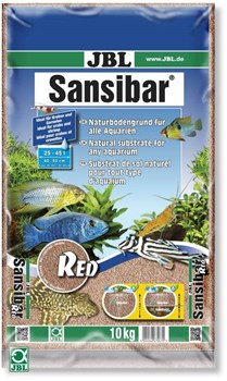 JBL Sansibar RED 10 кг - Декоративный мелкий грунт для аквариума, красный - фото 20110