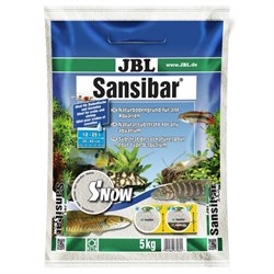 JBL Sansibar Snow WHITE - Декоративный грунт для аквариума, снежно-белый, мелкий, 5 кг. - фото 20115