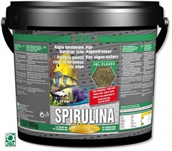 JBL Spirulina 5,5 л. (860 г.) - Корм класса премиум с высоким содержанием спирулины в форме хлопьев для растительноядных в пресном и морском аквариуме - фото 20125