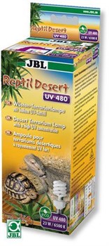 JBLReptilDesert UV 480 (23 ватта) - Энергосберегающая лампа с очень высоким уровнем ультрафиолета в областях UV-A и UV-B для пустынных террариумов - фото 20169